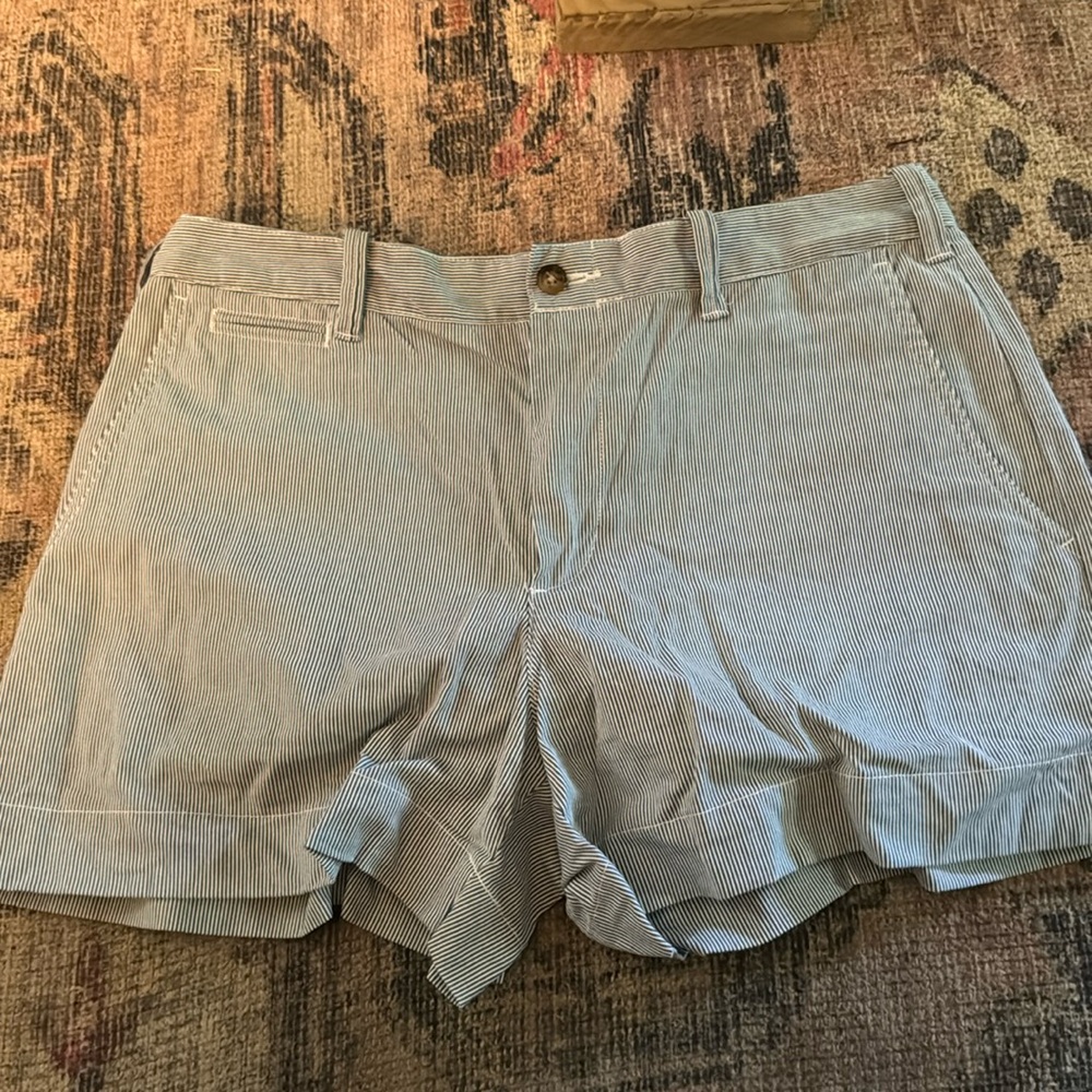 Polo shorts.